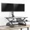 Kimex Soporte de Mesa Doble Brazo para Monitor 17"-27" VESA 100x100 Máx. 7Kg