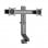 Kimex Soporte de Mesa Doble Brazo para Monitor 17"-27" VESA 100x100 Máx. 7Kg