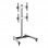 Kimex Supporto da Terra con Ruote per 2 Schermi TV 40"-65" Altezza 175cm VESA 600x400 Max 50Kg