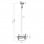 Kimex Soporte de Techo Inclinable para TV 43"-75" Modo Vertical Altura 225cm VESA 400x400 Máx. 50Kg