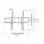 Kimex Soporte de Pared Inclinable para TV 60"-100" VESA 1000x800 Máx. 100Kg