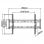 Supporto TV inclinabile Kimex da parete 42"-75" VESA 800x400 Max. 80Kg