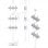 Kimex Supporto da Pavimento/Soffitto per 6 Schermi TV 32''-75'' VESA 600x400 Max 30Kg