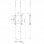 Kimex Soporte de Cable Suelo/Techo para 2 Pantallas de TV 42"-75" 6m VESA 400x600 Máx 30Kg