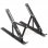 Iggual Soporte Portátil Plegable Aluminio Negro 17"