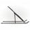 Iggual Soporte Portátil Plegable Aluminio Negro 17"