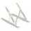 Iggual Soporte Portátil Plegable Aluminio Plata 17"