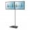 Kimex Supporto Inclinabile per 2 Schermi TV 50''-55'' Altezza 240cm VESA 600x400 Max 50Kg