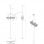 Supporto da pavimento a soffitto Kimex per 2 schermi TV 32"- 75" VESA 600x400 max. 30Kg Altezza 240cm