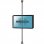Kimex Soporte de Suelo/Techo Inclinable para 2 Pantallas 32''-75'' VESA 600x400 Máx Altura 240cm 30Kg