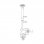 Kimex Support de plafond pour TV 23"-42" Hauteur réglable 106-156 cm VESA 200 x 200 Max. 50Kg