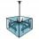 Kimex Supporto da soffitto per 4 schermi TV 32"-65" Altezza 86-325 cm VESA 600x400 Max. 30Kg