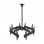 Kimex Supporto da soffitto per 4 schermi TV 32"-65" Altezza 86-325 cm VESA 600x400 Max. 30Kg