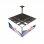 Kimex Supporto da soffitto per 4 schermi TV 32"-65" Altezza 86-325 cm VESA 600x400 Max. 30Kg