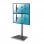Kimex Soporte de Suelo para 2 Pantallas de TV 40''-65'' Altura 175cm VESA 600x400 Máx. 50Kg