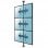 Supporto da pavimento a soffitto Kimex per 3 schermi TV 32"-75" VESA 600x400 max. 30Kg