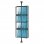 Kimex Supporto da pavimento a soffitto per 4 TV 32"-75" VESA 400x400 Max. 30Kg
