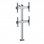 Kimex Soporte de Suelo Atornillable para 2 TV 40"-65" Altura 175cm VESA 600x400 Máx. 50Kg