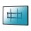 Kimex Support mural inclinable pour TV 23"-55" VESA 400x400 Max. 60Kg