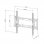 Kimex Support mural inclinable pour TV 23"-55" VESA 400x400 Max. 60Kg