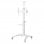 Kimex Soporte Móvil para Pantallas de Videoconferencia 37"-70" Altura 125-160cm VESA 600x400 Máx. 70Kg Blanco
