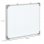 Homcom Pizarra Magnética Con Marco De Aleación Aluminio 60x45 Cm Borrado En Seco