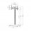 Supporto Da Pavimento Inclinabile Kimex per Schermi 32''-75'' Altezza 175cm VESA 600x400 Max 50Kg