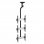 Kimex Soporte de Techo Menú Board 3 Pantallas de TV 43"-55" Altura 225cm VESA 600x400 Máx. 50Kg