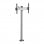 Kimex Support de sol avec base vissable pour TV 32"-75" Hauteur 175 cm VESA 600 x 400 Max. 50Kg