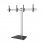 Kimex Soporte para 2 Pantallas de TV 50"-55" Altura 175cm Inclinable VESA 600x400 Máx. 50Kg