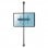 Kimex Supporto da Terra/Soffitto per TV 32''-75'' Altezza 240cm VESA 400x400 Max. 30Kg
