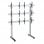 Support de sol Kimex pour 6 téléviseurs 45"-55" VESA 600x400 Max. 50Kg