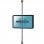 Kimex Soporte de Suelo/Techo Inclinable para 2 Pantallas 32''-75'' Altura 240cm 400x400 Máx. 30Kg