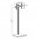 Kimex Soporte de Suelo para Pantallas 32''-75'' Altura 240cm VESA 600x400 Máx. 50Kg