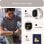 Fitbit Sense 2 Bluetooth GPS NFC 40,5mm Digital Touchscreen Platin Weiß S/L Wasserdicht SpO2 HR Schlaf Blutdruck