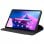Étui en similicuir lisse noir cool pour Lenovo Tab M10 Plus Gen 3