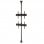 Kimex Supporto da Terra/Soffitto per 2 Schermi TV 32''- 75'' Altezza 240cm VESA 400x400 Max 30Kg