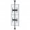 Kimex Supporto da Terra/Soffitto per 2 Schermi TV 32''-75'' VESA 400x400 Max 30Kg