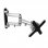 Kimex Soporte de Pared Giratorio/inclinable para TV 13"- 23" VESA 100x100 Máx 20Kg