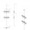 Kimex Supporto da Pavimento/Soffitto per 2 Schermi TV 32''- 75'' Altezza 240cm VESA 600x400 Max 30Kg