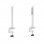 Kimex Kit de 2 supports de table pour rail à outils