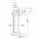 Kimex Soporte de Mesa Blanco para Tablet 30cm