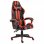 VidaXL Silla Gaming Couro Sintético Preto/Vermelho