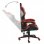 VidaXL Silla Gaming Couro Sintético Preto/Vermelho