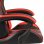 VidaXL Silla Gaming Couro Sintético Preto/Vermelho