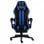VidaXL Silla Gaming com Repouso para pés Couro Sintético Preto/Azul