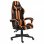 Vidaxl Silla Gaming Couro Sintético Preto/Laranja