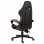 Vidaxl Silla Gaming Couro Sintético Preto/Laranja