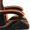 Vidaxl Silla Gaming Couro Sintético Preto/Laranja