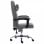 VidaXL chaise de bureau de massage cuir synthétique gris anthracite